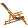 Sillas de Playa Plegables 2 pcs Azul Madera Maciza de Acacia y Textileno de , Sillas de jardín - Ref: Foro24-3325143, Precio:...