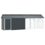 aviario para pájaros con extensión antracita 112x442x141 cm acero de , Pies y jaulas para pájaros - Ref: Foro24-3325145, Prec...