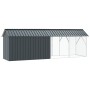 aviario para pájaros con extensión antracita 112x442x141 cm acero de , Pies y jaulas para pájaros - Ref: Foro24-3325145, Prec...