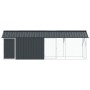 aviario para pájaros con extensión antracita 112x442x141 cm acero de , Pies y jaulas para pájaros - Ref: Foro24-3325145, Prec...