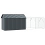 Aviario para Aves con Extensión Anthracite 112x421x141 cm Acero de , Pies y jaulas para pájaros - Ref: Foro24-3325148, Precio...