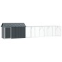 Aviario para pájaros con extensión Antracita 112x619x141 cm Acero de , Pies y jaulas para pájaros - Ref: Foro24-3325149, Prec...