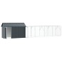 Aviario para pájaros con extensión Antracita 112x619x141 cm Acero de , Pies y jaulas para pájaros - Ref: Foro24-3325149, Prec...