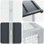 Aviario para Aves con Extensión Anthracite 112x421x141 cm Acero de , Pies y jaulas para pájaros - Ref: Foro24-3325148, Precio...
