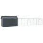 Aviario para pájaros con extensión Antracita 112x619x141 cm Acero de , Pies y jaulas para pájaros - Ref: Foro24-3325149, Prec...