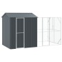 Aviario para pájaros con extensión antirrayas 210x421x247 cm de acero de , Pies y jaulas para pájaros - Ref: Foro24-3325156, ...