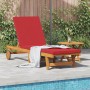 Sofá de sol con ruedas de y mesa, cojín de madera de acacia de , Tumbonas - Ref: Foro24-3325204, Precio: 251,01 €, Descuento: %