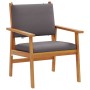 Conjunto de Sofá de Jardín de 4 Piezas con Cojines de Madera Sólida de Acacia de , Sofás de exterior - Ref: Foro24-3325228, P...