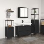 Conjunto de muebles de baño de 3 piezas en madera ingenierada de roble negro de , Tocadores de baño - Ref: Foro24-3328359, Pr...