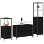Conjunto de muebles de baño de 3 piezas en madera ingenierada de roble negro de , Tocadores de baño - Ref: Foro24-3328359, Pr...