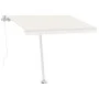Cream retractable manual foot awning 350x250 cm by vidaXL, Awnings - Ref: Foro24-3069517, Price: 504,97 €, Discount: %