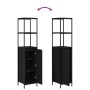 Conjunto de muebles de baño de 3 piezas en madera ingenierada de roble negro de , Tocadores de baño - Ref: Foro24-3328359, Pr...