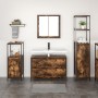 Conjunto de muebles de baño de 3 piezas en roble ahumado y madera elaborada de , Tocadores de baño - Ref: Foro24-3328361, Pre...