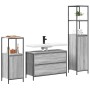 Conjunto de Muebles de Baño de 3 Piezas Gris Sonoma de Madera Elaborada de , Tocadores de baño - Ref: Foro24-3328362, Precio:...