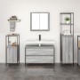 Conjunto de Muebles de Baño de 3 Piezas Gris Sonoma de Madera Elaborada de , Tocadores de baño - Ref: Foro24-3328362, Precio:...