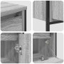 Conjunto de Muebles de Baño de 3 Piezas Gris Sonoma de Madera Elaborada de , Tocadores de baño - Ref: Foro24-3328362, Precio:...
