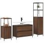 Juego de Muebles de Baño de 3 Piezas en Madera de Roble Marrón de , Tocadores de baño - Ref: Foro24-3328363, Precio: 194,93 €...