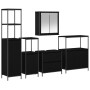 Juego de Muebles de Baño de 5 Piezas VidaXL en Madera de Roble Negra de , Muebles de baño - Ref: Foro24-3328369, Precio: 331,...