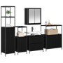 Juego de Muebles de Baño de 5 Piezas VidaXL en Madera de Roble Negra de , Muebles de baño - Ref: Foro24-3328369, Precio: 331,...