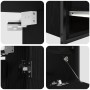 Juego de Muebles de Baño de 5 Piezas VidaXL en Madera de Roble Negra de , Muebles de baño - Ref: Foro24-3328369, Precio: 331,...