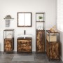 Conjunto de Muebles de Baño de 5 Piezas en Roble Ahumado de Madera Derivada de , Muebles de baño - Ref: Foro24-3328371, Preci...