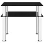 Mesa auxiliar vidrio templado negra 45x50x45 cm en Mesas auxiliares | Comprar online en Foru.es