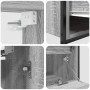 Conjunto de Muebles para Baño de 5 Piezas en Gris Sonoma de Madera de , Muebles de baño - Ref: Foro24-3328372, Precio: 316,61...