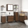Conjunto de Muebles de Baño de 5 Piezas de en Madera de Roble Marrón de , Muebles de baño - Ref: Foro24-3328373, Precio: 317,...