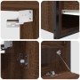 Conjunto de Muebles de Baño de 5 Piezas de en Madera de Roble Marrón de , Muebles de baño - Ref: Foro24-3328373, Precio: 317,...