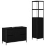 Juego de Muebles para el Baño de 2 Piezas en Madera de Roble Negro de , Tocadores de baño - Ref: Foro24-3328374, Precio: 171,...