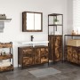 Juego de Muebles de Baño de 2 Piezas de en Madera Ingenierizada de Roble Ahumado de , Tocadores de baño - Ref: Foro24-3328376...