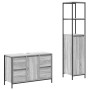 Conjunto de mueble de baño de 2 piezas Gris Sonoma de madera elaborada de , Tocadores de baño - Ref: Foro24-3328377, Precio: ...