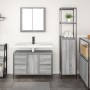 Conjunto de mueble de baño de 2 piezas Gris Sonoma de madera elaborada de , Tocadores de baño - Ref: Foro24-3328377, Precio: ...