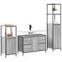 Conjunto de muebles de baño de 3 piezas en madera elaborada gris sonoma de , Tocadores de baño - Ref: Foro24-3328382, Precio:...