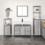 Conjunto de muebles de baño de 3 piezas en madera elaborada gris sonoma de , Tocadores de baño - Ref: Foro24-3328382, Precio:...