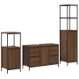Conjunto de Muebles de Baño de 3 Piezas - Roble Marrón Madera Elaborada de , Tocadores de baño - Ref: Foro24-3328383, Precio:...