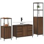 Conjunto de Muebles de Baño de 3 Piezas - Roble Marrón Madera Elaborada de , Tocadores de baño - Ref: Foro24-3328383, Precio:...