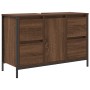 Conjunto de Muebles de Baño de 3 Piezas - Roble Marrón Madera Elaborada de , Tocadores de baño - Ref: Foro24-3328383, Precio:...
