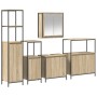 Conjunto de Muebles de Baño de 5 Piezas en Madera Elaborada de Roble Sonoma de , Tocadores de baño - Ref: Foro24-3328385, Pre...