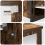 Conjunto de Muebles de Baño de 5 Piezas en Madera de Alta Calidad de Roble Ahumado de , Tocadores de baño - Ref: Foro24-33283...