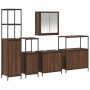Conjunto de Muebles de Baño de 5 Piezas de Roble Marrón y Madera Elaborada de , Tocadores de baño - Ref: Foro24-3328388, Prec...