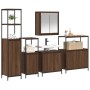 Conjunto de Muebles de Baño de 5 Piezas de Roble Marrón y Madera Elaborada de , Tocadores de baño - Ref: Foro24-3328388, Prec...
