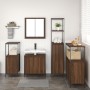 Conjunto de Muebles de Baño de 5 Piezas de Roble Marrón y Madera Elaborada de , Tocadores de baño - Ref: Foro24-3328388, Prec...