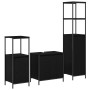 Mobiliario de Baño de 3 Piezas Roble Negro Madera Elaborada de , Tocadores de baño - Ref: Foro24-3328394, Precio: 179,01 €, D...