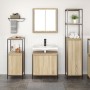 Juego de Muebles de Baño de 3 Piezas de Roble Sonoma de Madera de Ingeniería de , Tocadores de baño - Ref: Foro24-3328395, Pr...