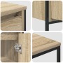 Juego de Muebles de Baño de 3 Piezas de Roble Sonoma de Madera de Ingeniería de , Tocadores de baño - Ref: Foro24-3328395, Pr...