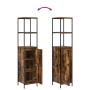 Juego de muebles de baño de 3 piezas en roble ahumado - Madera compuesta de , Tocadores de baño - Ref: Foro24-3328396, Precio...