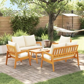 Juego de Bistro de 5 Piezas con Cojines de Madera Maciza de Acacia de , Sofás de exterior - Ref: Foro24-3328609, Precio: 509,...