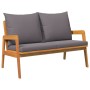 Set de Bistro de 5 Piezas con Cojines de Madera Sólida de Acacia de , Sofás de exterior - Ref: Foro24-3328610, Precio: 537,91...