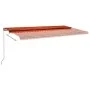 Toldo de pie automático naranja y marrón 600x300 cm de vidaXL, Toldos - Ref: Foro24-3069810, Precio: 685,20 €, Descuento: %